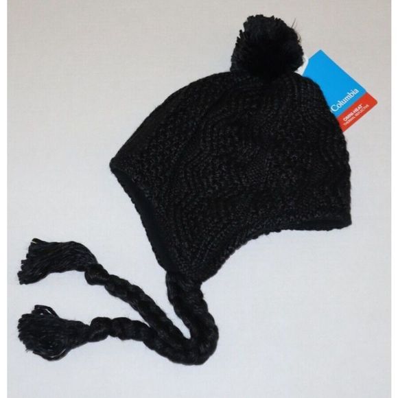Columbia XU900 010 Unisex O/S Black Polar Plunge Peruvian Acrylic Knit Beanie - Picture 2 of 7